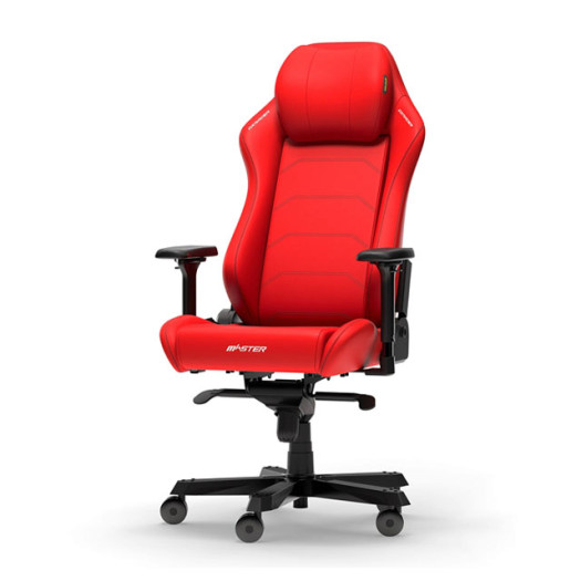 DXRacer Master Series Gaming Chair V2, Microfiber Leather, 4D Armrests, Multi-functional Tilt, 3" Casters, High Density Mold Shaping Foam, 220lbs Recommended Weight, Red | DMC-I238S-R-A3